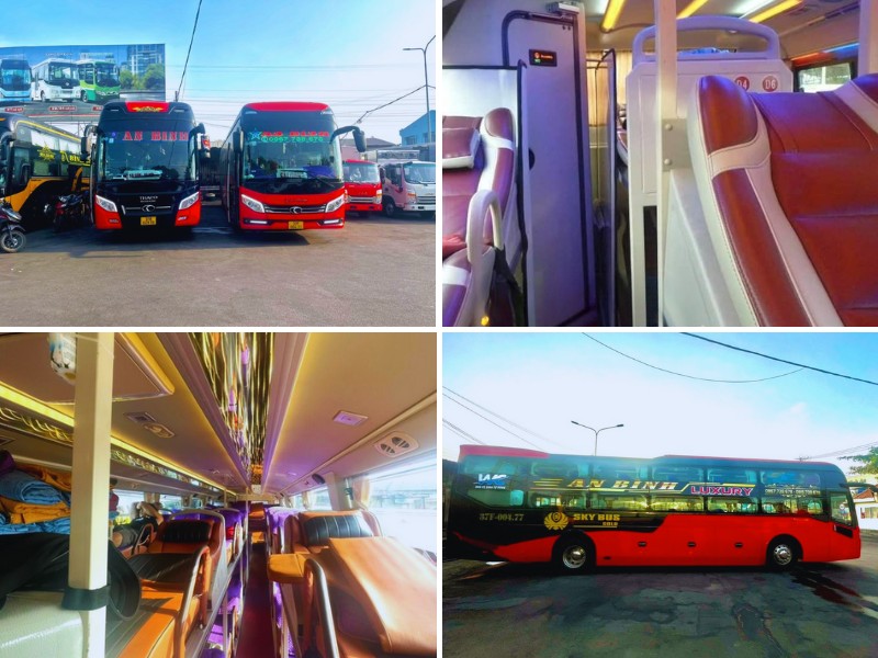 Nhà xe An Bình từ Đà Nẵng đi Bình Dương với loại xe Limousine 32 giường