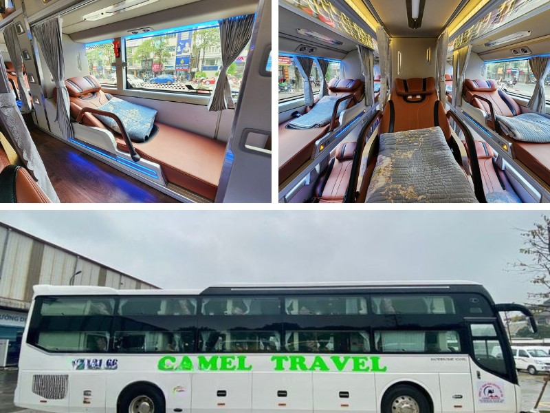Nhà xe Camel Travel từ Đà Nẵng đi Hà Tĩnh với Loại xe Limousine 22 giường
