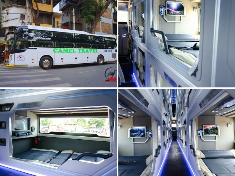 Nhà xe Camel Travel từ Đà Nẵng đi Ninh Bình với loại xe Limousine 22 giường