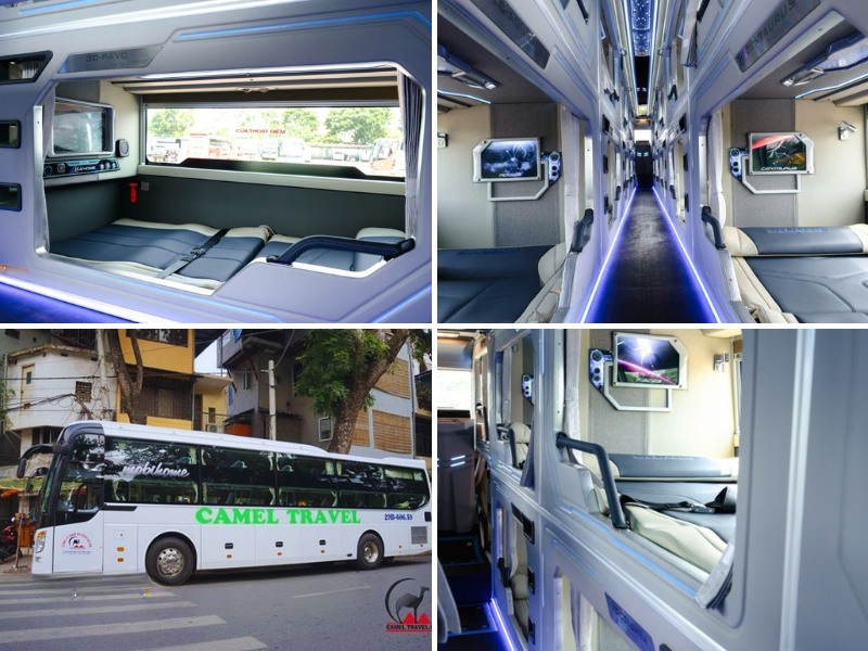 Nhà xe Camel Travel từ Quảng Nam đi Hà Nội với xe Limousine 22 giường