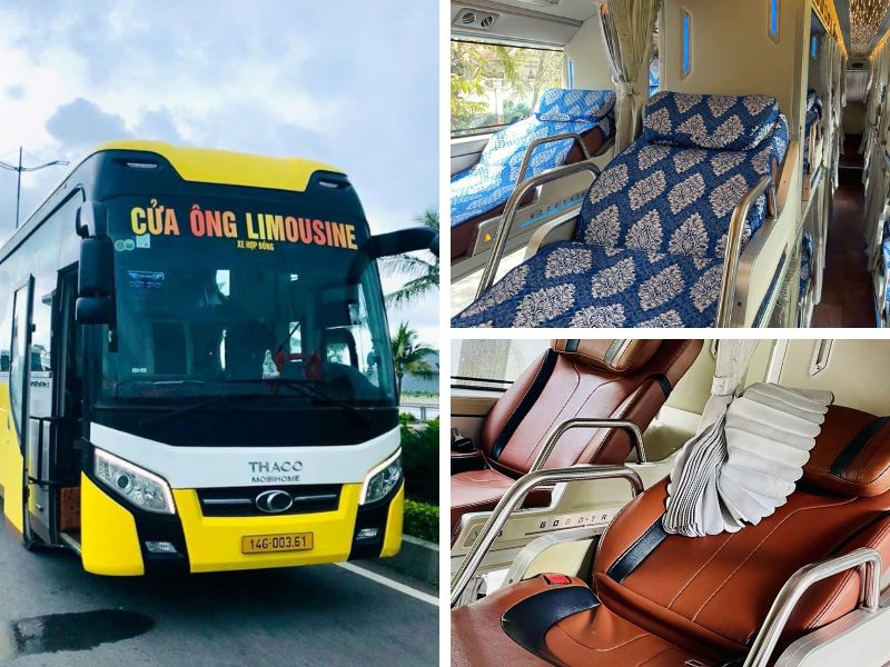 Nhà xe Cửa Ông Limousine tuyến Đà Nẵng đi Hà Nội với xe Limousine 34 phòng