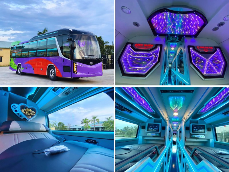 Nhà xe Đình Nhân từ Đà Nẵng đi Bình Dương với loại xe Limousine 22 phòng