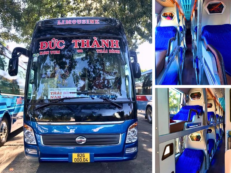 Nhà xe Minh Quốc từ Đà Nẵng đi Kon Tum với loại xe Limousine 34 phòng đơn