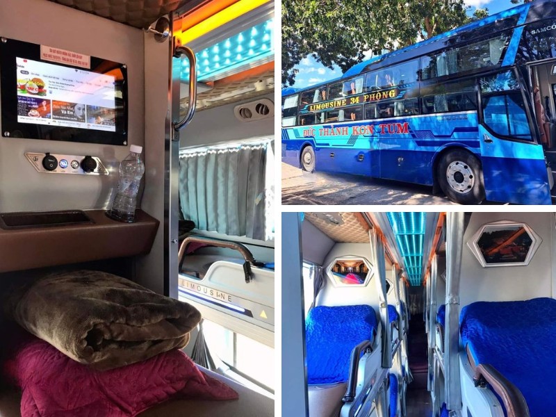 Nhà xe Đức Thành từ Đà Nẵng đi Thanh Hóa với loại xe Limousine 34 phòng