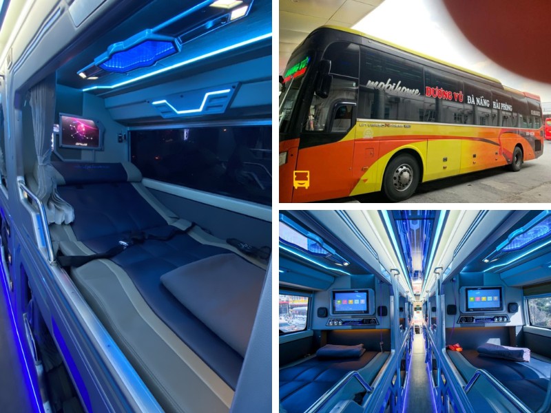 Nhà xe Dương Vũ từ Đà Nẵng đi Hà Tĩnh với Loại xe Limousine 24 phòng VIP