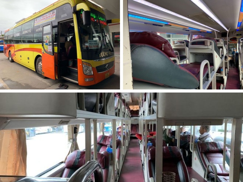 Nhà xe Dương Vũ từ Đà Nẵng đi Thái Bình với loại xe giường nằm 44 chỗ