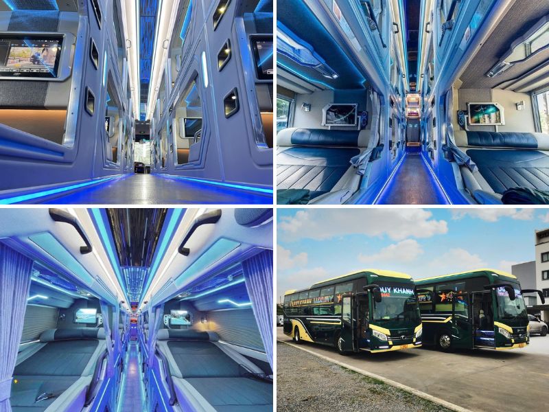 Nhà xe Duy Khánh Limousine từ Đà Nẵng đi Ninh Bình với loại xe Cabin đôi 24 phòng