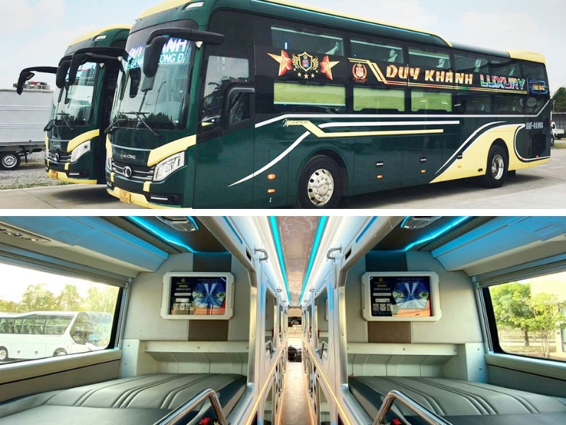 Nhà xe Duy Khánh Limousine từ Đà Nẵng đi Thái Bình với loại xe Cabin đôi 24 phòng