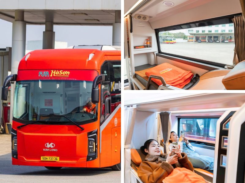 Nhà xe FUTA Hà Sơn tuyến Đà Nẵng đi Hà Nội với mẫu xe Limousine 34 chỗ