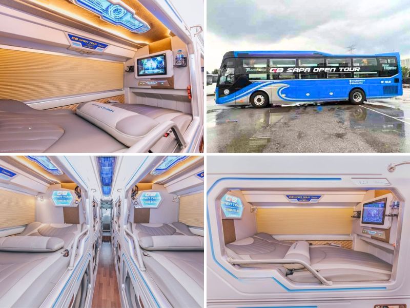 Nhà xe G8 SAPA OPEN TOUR từ Đà Nẵng đi Ninh Bình với loại xe Limousine giường 24 chỗ