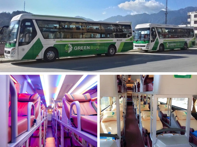 Nhà xe Green Bus từ Đà Nẵng đi Quảng Ninh với loại xe giường nằm 36 chỗ