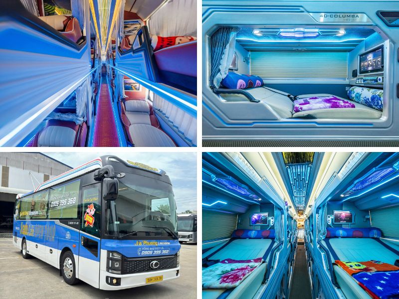 Nhà xe Hạnh Cafe từ Đà Nẵng đi Sài Gòn với xe Limousine 24 phòng đôi