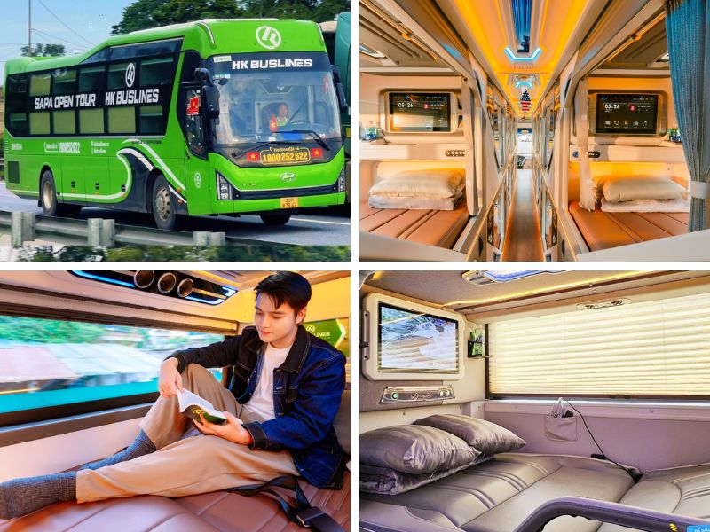 Nhà xe HK Buslines tuyến Đà Nẵng đi Hà Nội với mẫu xe Limousine giường phòng 22 chỗ