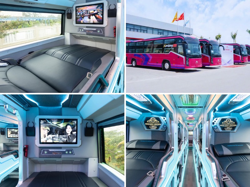 Nhà xe HM Happycar từ Huế đi Đà Lạt với loại xe Limousine 24 phòng