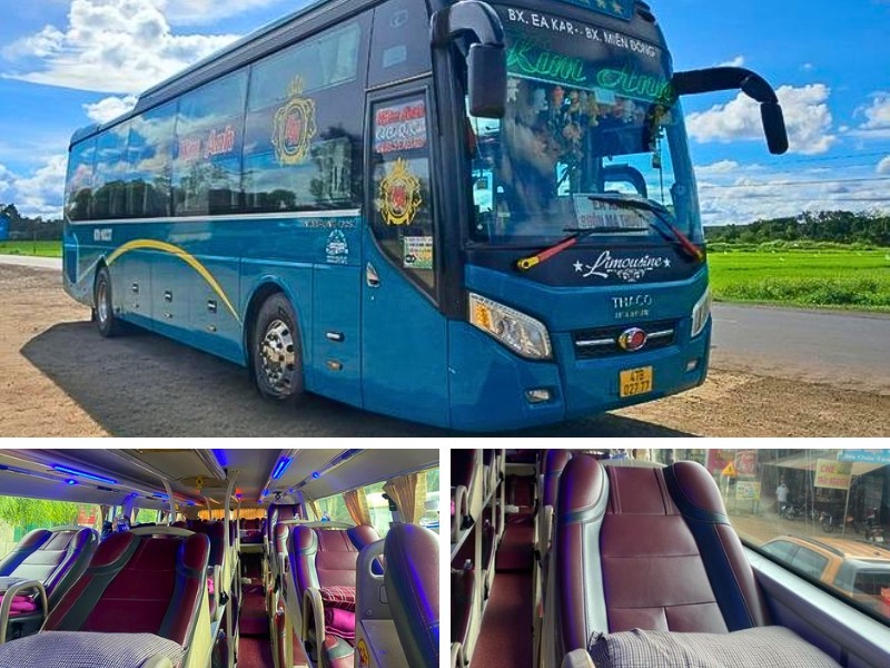 Nhà xe Kim Anh từ Đà Nẵng đi Phú Yên với xe giường nằm 44 chỗ