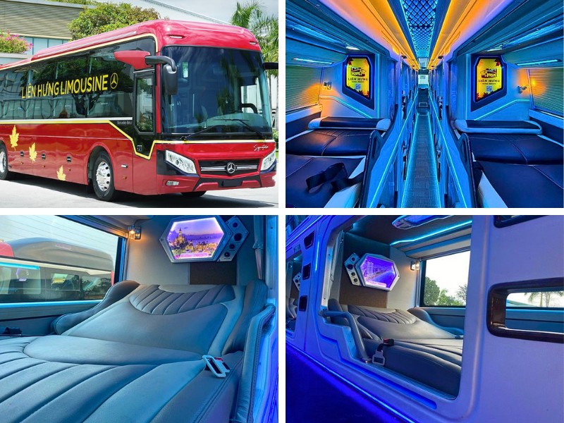 Nhà xe Liên Hưng từ Đà Nẵng đi Phú Yên với xe Limousine 21 phòng đơn