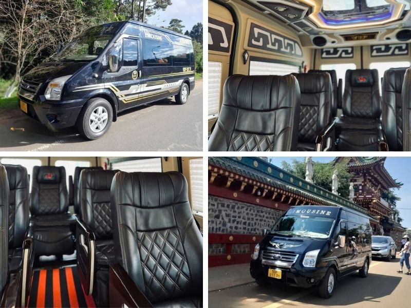 Nhà xe Măng Đen Tourist tuyến Đà Nẵng đi Măng Đen với mẫu xe Limousine 9 chỗ