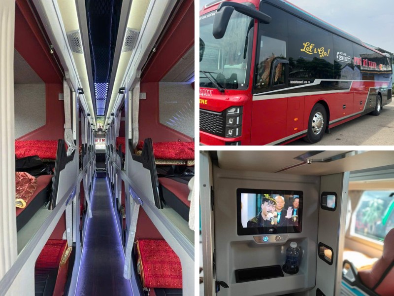 Nhà xe Phú Mỹ Hạnh từ Đà Nẵng đi Thanh Hóa với Loại xe Limousine 34 giường nằm
