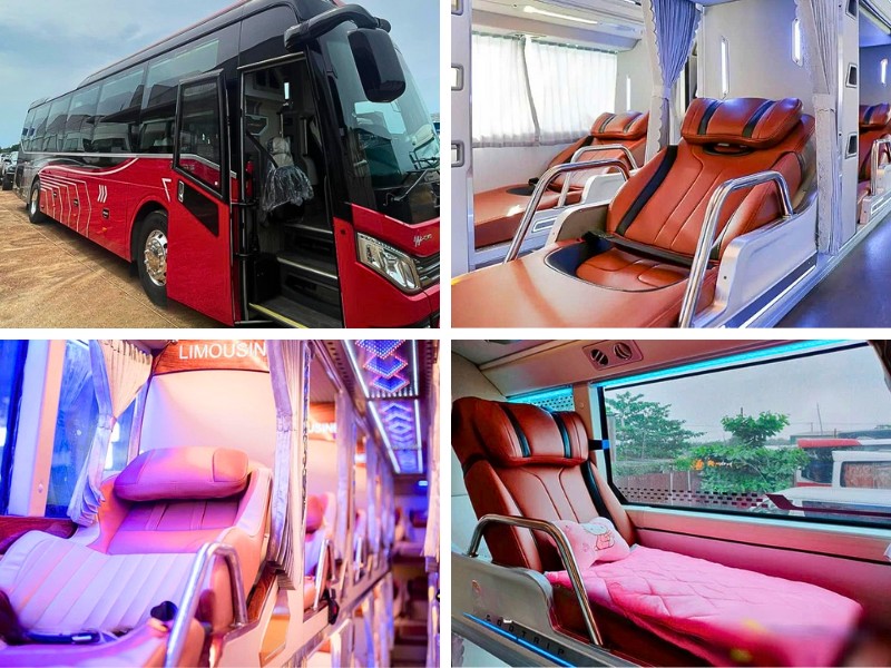 Nhà xe Quang Dũng VIP Limousine từ Đà Nẵng đi Phú Yên với xe Limousine 32 phòng