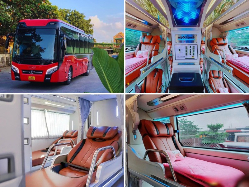 Nhà xe Quang Dũng VIP Limousine từ Đà Nẵng đi Bình Dương với loại xe Limousine 32 phòng