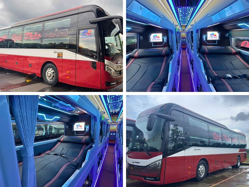 Nhà xe Qúy Thảo từ Đà Nẵng đi Phú Yên với xe Limousine giường nằm 24 chỗ