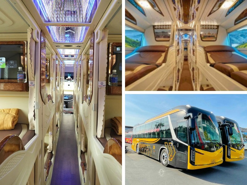 Nhà xe Quỳnh Nhật từ Đà Nẵng đi Hà Tĩnh với loại xe Limousine 24 phòng