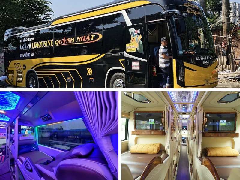 Nhà xe Quỳnh Nhật từ Đà Nẵng đi Thanh Hóa với Loại xe Limousine 24 phòng