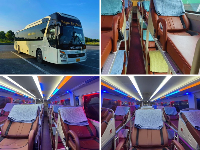 Nhà xe SaPa Explore từ Quảng Nam đi Hà Nội với xe giường nằm 44 chỗ