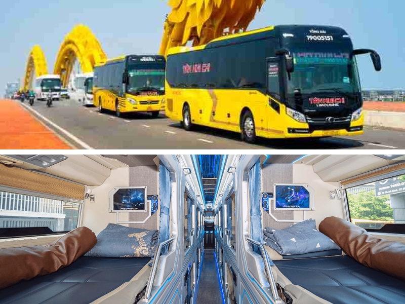Nhà xe Tân Kim Chi từ Đà Lạt đi Đà Nẵng với xe Limousine giường phòng 22 chỗ