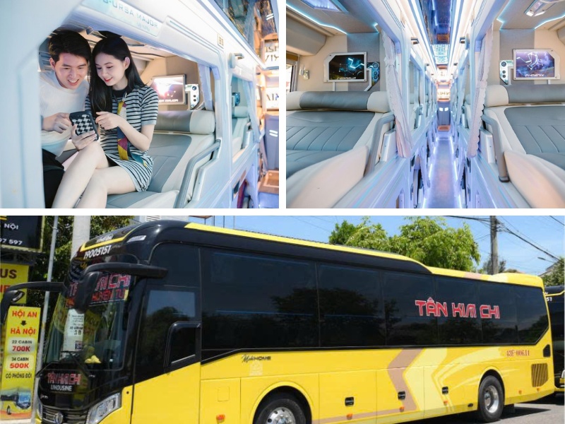 Nhà xe Tân Kim Chi Limousine giường nằm chất lượng cao chuyên tuyến Quảng Nam đi Đà Lạt
