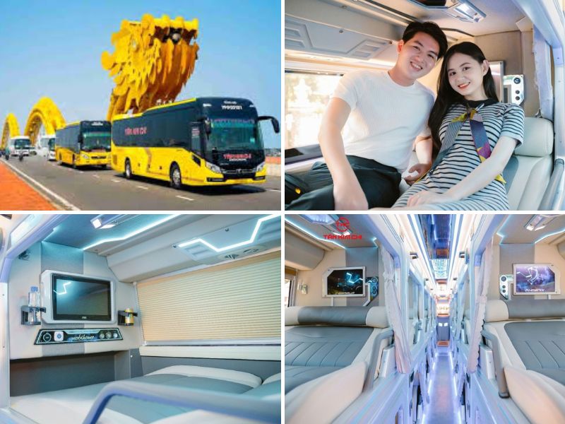 Nhà xe Tân Kim Chi từ Đà Nẵng đi Ninh Bình với loại xe Limousine giường phòng 24 chỗ