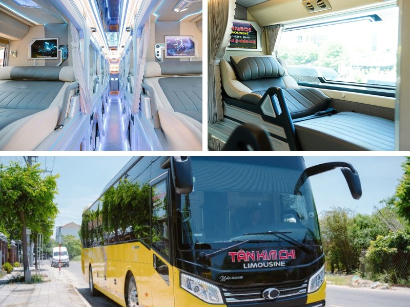 Nhà xe Tân Kim Chi từ Đà Nẵng đi Thanh Hóa với loại xe Limousine giường phòng 24 chỗ