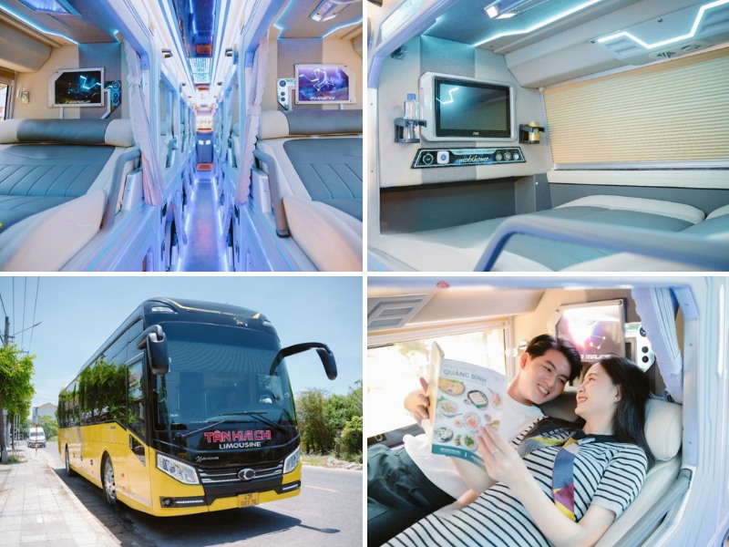 Nhà xe Tân Kim Chi từ Quảng Nam đi Hà Nội với xe Limousine giường phòng 24 chỗ