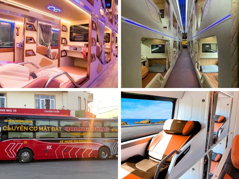 Nhà xe Tân Quang Dũng Express tuyến Đà Nẵng đi Hà Nội với xe Limousine 32 phòng