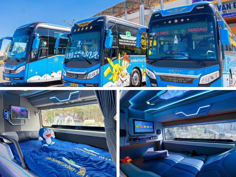 Nhà xe Tân Quang Dũng Limousine giường nằm chất lượng cao chuyên tuyến Đà Lạt đi Đà Nẵng