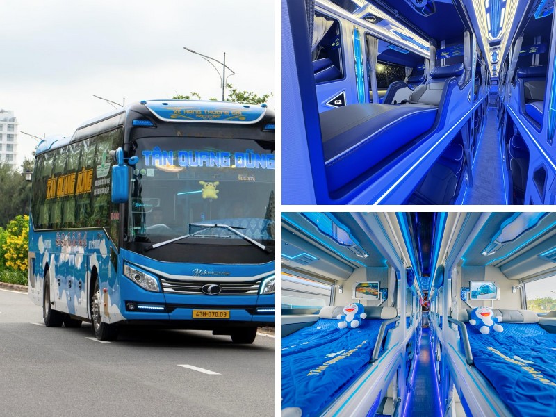 Nhà xe Tân Quang Dũng từ Đà Nẵng đi Nha Trang với Loại xe 22 phòng đôi