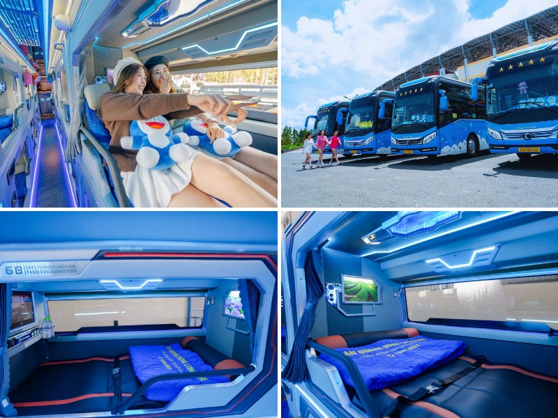 Nhà xe Tân Quang Dũng từ Huế đi Đà Lạt với loại xe Limousine 22 phòng