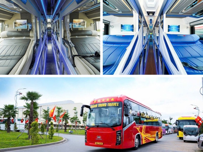 Nhà xe Thành Trung Travel từ Đà Nẵng đi Thanh Hóa với loại xe Limousine 24 cabin