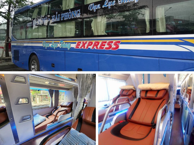 Nhà xe Vạn Lục Tùng từ Đà Nẵng đi Hà Tĩnh với loại xe Limousine 34 giường VIP