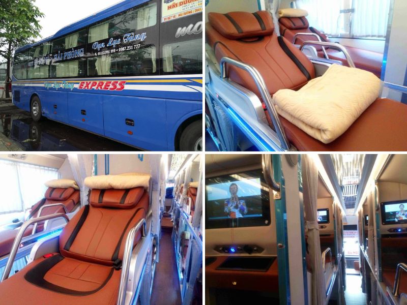 Nhà xe Vạn Lục Tùng từ Đà Nẵng đi Ninh Bình với loại xe Limousine 34 giường VIP