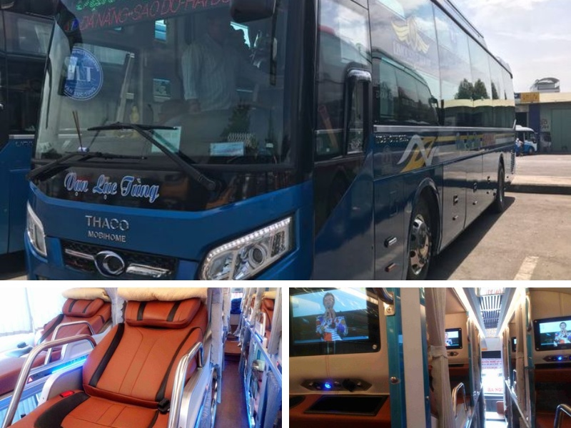 Nhà xe Vạn Lục Tùng từ Đà Nẵng đi Thái Bình với loại xe Limousine 34 giường VIP