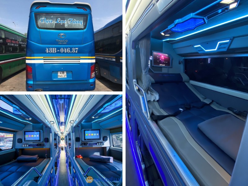 Nhà xe Vạn Lục Tùng từ Đà Nẵng đi Thanh Hóa với loại xe Cabin 24 phòng
