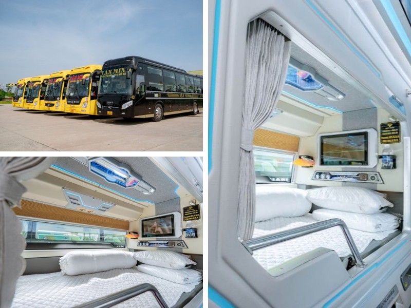 Nhà xe Văn Minh từ Đà Nẵng đi Hà Tĩnh với loại xe Limousine 21 phòng