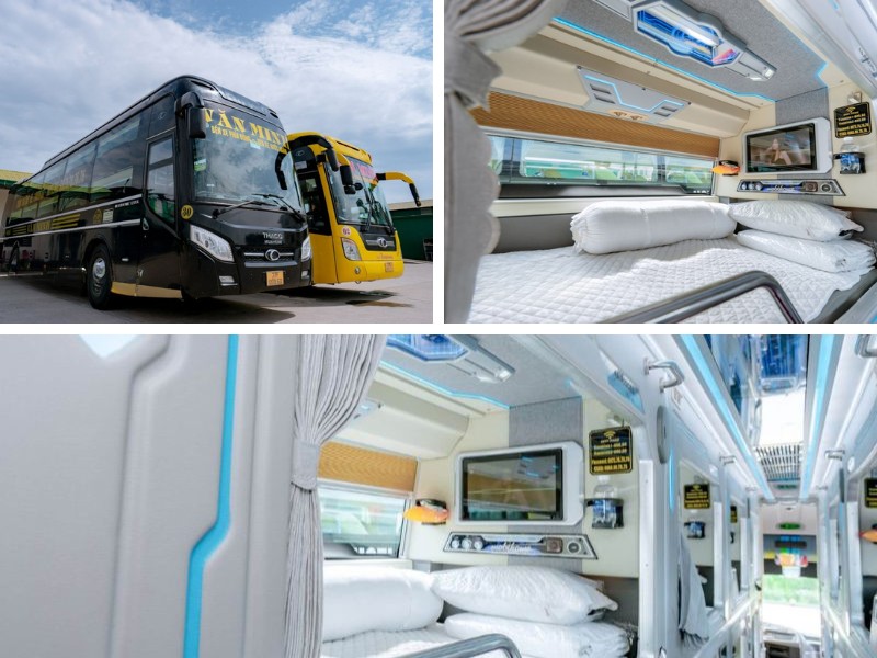 Nhà xe Văn Minh từ Đà Nẵng đi Nghệ An với loại xe Limousine 21 phòng