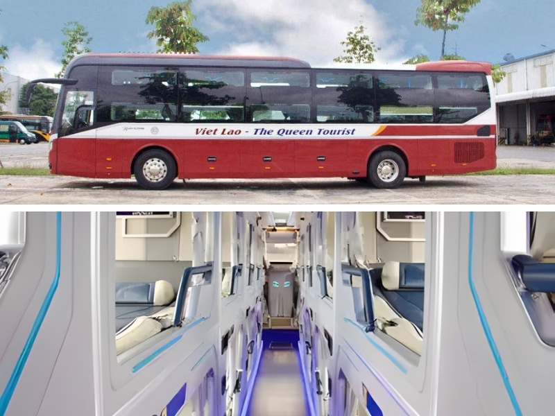 Nhà xe Việt Lào giường nằm chất lượng cao chuyên tuyến Đà Lạt đi Đà Nẵng
