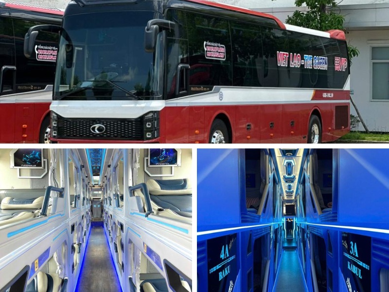 Nhà xe Việt Lào từ Đà Lạt đi Quảng Nam với xe Limousine 24 phòng VIP