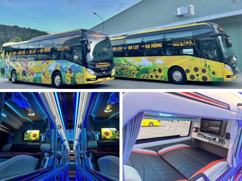 Nhà xe Xuân Hải từ Đà Lạt đi Quảng Nam Limousine 24 phòng đôi