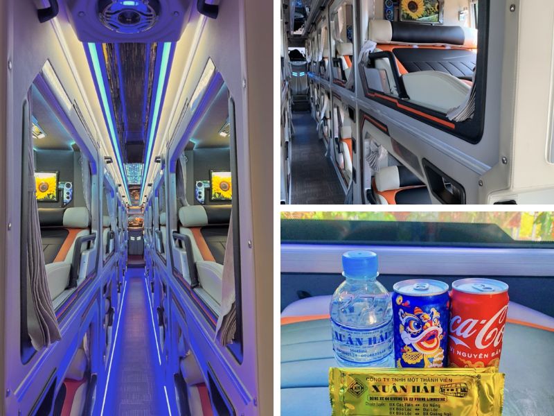 Không gian nội thất xe Limousine 24 phòng đôi của nhà xe Xuân Hải