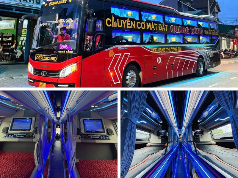 Xe Quang Dũng VIP Limousine tuyến Đà Nẵng đi Hà Nội với xe Limousine 22 phòng