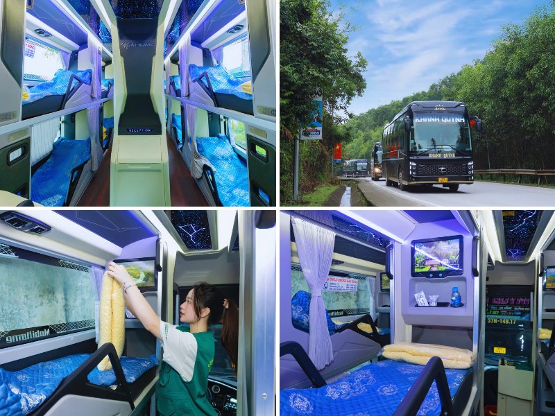Xe Khanh Quỳnh Limousine có WC Tiện lợi